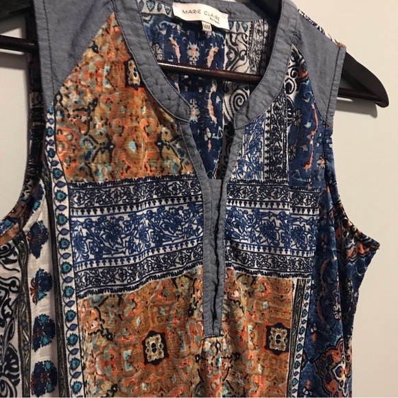 2 for $20 Marie Claire Sleeveless Blouse Medium - Picture 4 of 8